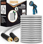 Unywarse Garden Hose 100FT Metal Water Hose with 10 Function Nozzle No-Kink - size: 100ft