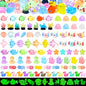 120 Pcs Luminous Mini Ocean Resin Animals Tiny Sea Figures Glow in the Dark