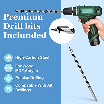 14 x 300mm (Approx. 9/16 x 12 Inch) Wood Auger Drill Bit - 1pcs - size: 14x300mm (Approx. 9/16 x 12")