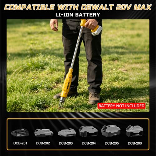 Cordless Weed Puller Tool for Dewalt 20V Battery (No Battery)