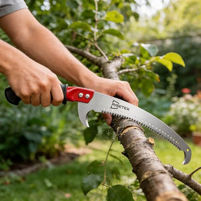 RISETEX Pole Saws for Tree Trimming 11.8 FT, Manual Pruning Saw - size: 11.8FT