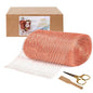 8" x 50 ft Copper Mesh Rodent Control Copper Wool for Slug Mice Snail Pest - size: 8 inx50 ft