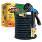 Flexi Hose Expandable Garden Hose with 8 Function Nozzle, 50FT - Lightweight Retractable Garden Hose, Water Hose - No-Kink Flexibility, 3/4 Inch Solid Brass Fittings and Double Latex Core - size: 50ft