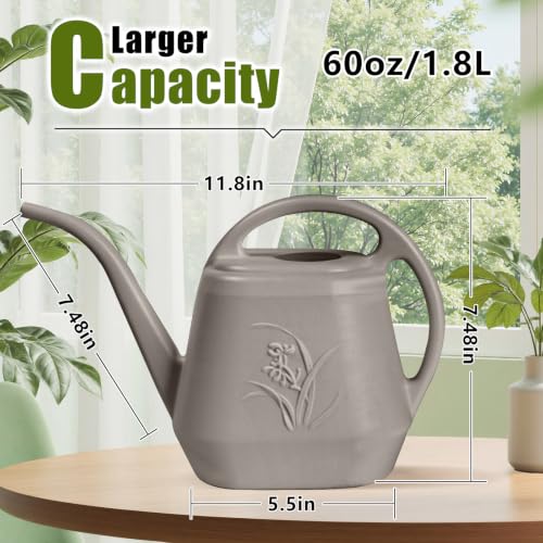 Plant Watering Can Small -1/2 Gallon-Coffee Color - color: Coffee