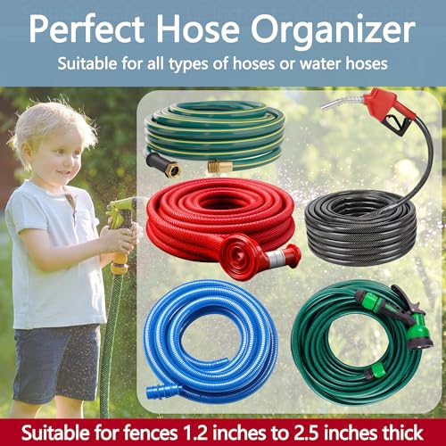 Adnee 2 Pack Garden Hose Holder, Heavy Duty Wall Mount Hose Hanger