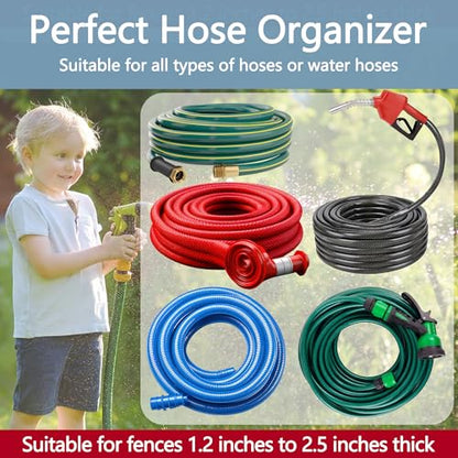 Adnee 2 Pack Garden Hose Holder, Heavy Duty Wall Mount Hose Hanger