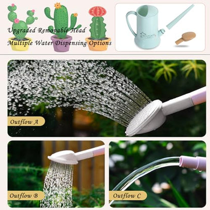 Watering Can 2L for Indoor & Outdoor Houseplants - color: Green