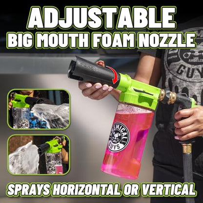 Chemical Guys, TORQ Foam Blaster 6 Cannon, Garden Hose Attachment for Cars - size: FOAM BLASTER ONLY