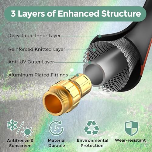 Giraffe Tools Leader Hose 5/8", 4ft Short Garden Hose - size: 4FT Double Females