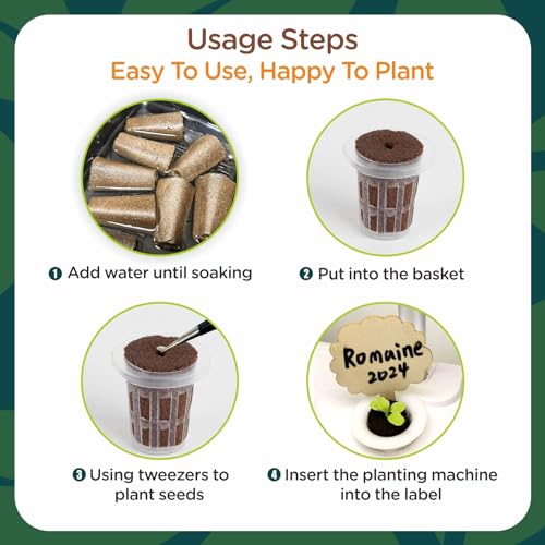 70 Count Hydroponic Grow Sponges, Pre-Drilled Seed Starter Plugs