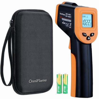 Infrared Thermometer Temperature Gun for Cooking -58℉~1022℉ - color: Black