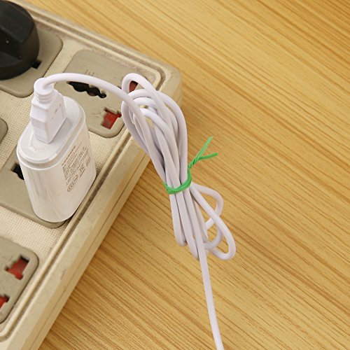 Shintop 328 Feet Garden Plant Twist Tie with Cutter for Gardening, Home, Office (Green) - color: green