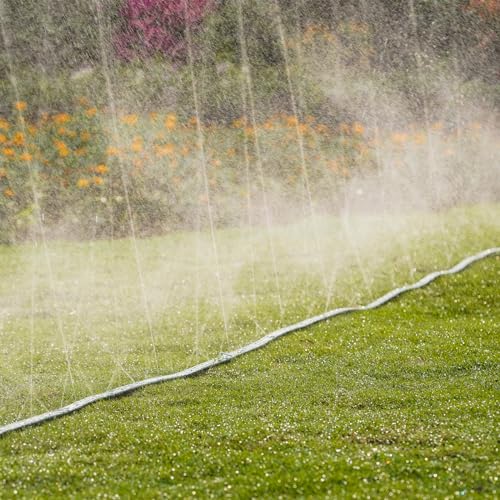 Sprinkler Soaker Hose 25ft 2Pack for Garden Lawn, Watering Pipe with Holes, High-Efficiency Water-Saving Garden Irrigation System, Drip Hose Sprinkler - size: 50FT(25FT*2)