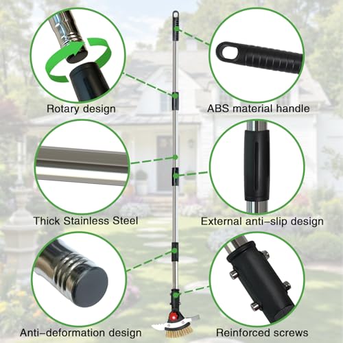 3 in 1 Crack Weeder Tool Long Handle