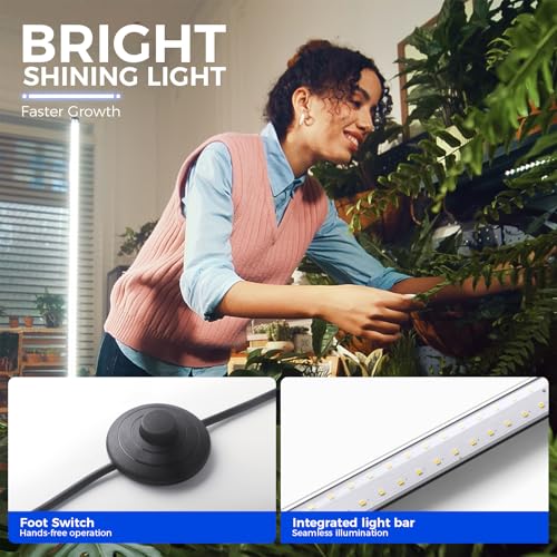 Barrina T10 Vertical Grow Light, 4FT 42W, 5000K Full Spectrum, High PPFD - color: 5000K, size: 4 ft Fixed