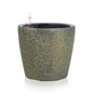 Dexceder 9x8 Self Watering Planter (Black Gold Crackle) - color: Black Gold, size: 9x8