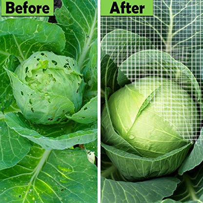 Garden Netting, Plant Covers 10x33Ft Net Ultra Fine Mesh Pest Barrier Net - size: 10ftx33ft