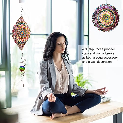 Wind Spinner Mandala Blossom 3D Kinetic Wind Spinners Outdoor - color: Mandala Blossom