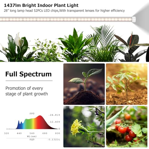 STERREN LED Grow Lights, Plant Floor Lamp for Indoor Growing - color: White