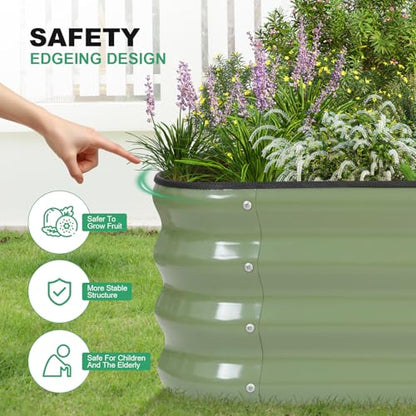 1MORE Raised Garden Bed,4 in 1 Modular Planter Raised Bed,5x3x1ft,Green-1Pk - color: Green, size: 1pack-5X3X1