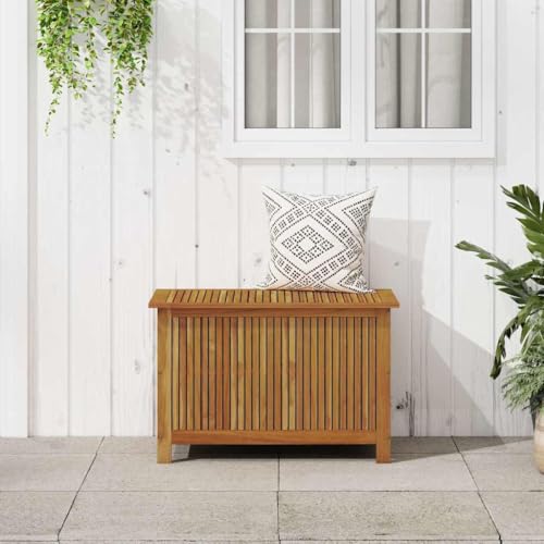 vidaXL Garden Storage Box 35.4"x19.7"x22.8" Solid Wood Acacia - size: 35.4" x 19.7" x 22.8"