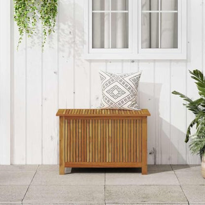 vidaXL Garden Storage Box 35.4"x19.7"x22.8" Solid Wood Acacia - size: 35.4" x 19.7" x 22.8"