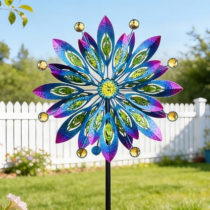 Wind Spinner for Yard and Garden Windmill Outdoor Metal Kinetic,61 Inch