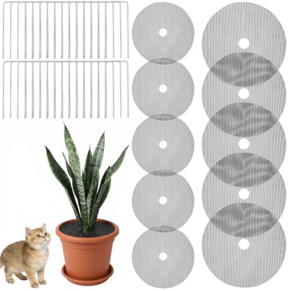 10 Pcs 15.7" Plant Pot Soil Covers Protectors from Animals