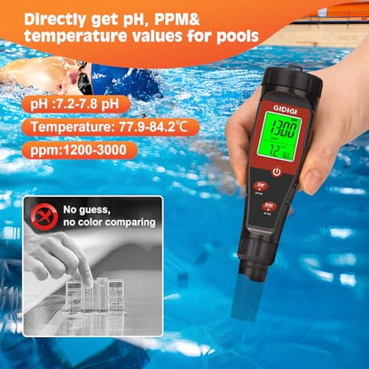 Digital pH Tester for Water, pH Meter for Hydroponic Water