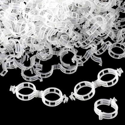 PEASUG 150 Pcs Plant Clips 0.25 Inch Hole for Climbing Tomato Grape Vine