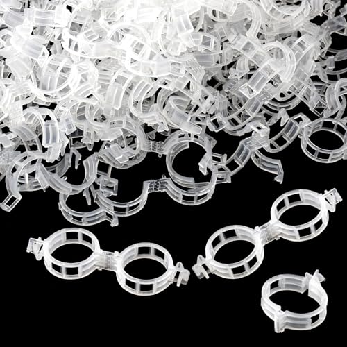 PEASUG 150 Pcs Plant Clips 0.25 Inch Hole for Climbing Tomato Grape Vine