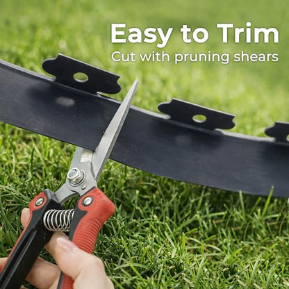 Gardzen 1.5" x100' Landscape Edging Kit with 120 Spikes - size: 100ft