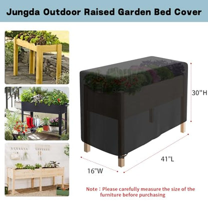 Outdoor Raised Garden Bed Cover for Winter Waterproof - size: 41"L x 16"W x 30"H