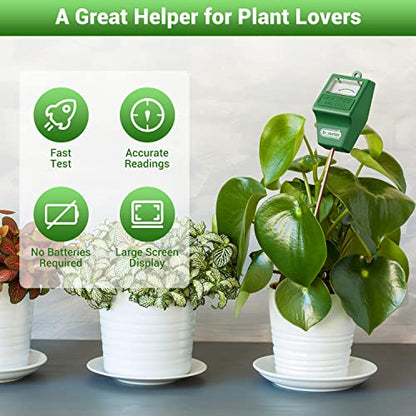 Dr.meter 2 Packs Soil Moisture Meter Tester for Plants Indoor & Outdoor Use - size: 11 Inch