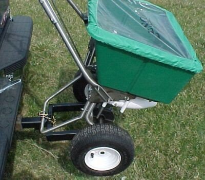 Spreader Caddy for Lesco Spreaders - Spreader Holder Hitch Mount - Rittenhouse