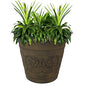 Sunnydaze Arabella 19.5'' Plastic Planter Pot for Plants, Sable - color: Sable, size: 19.5 in