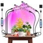 Garpsen Plant Light, 2 Heads Grow Lights for Seed Starting with Clip, 2Pack - size: (2 Pack)2 Arms