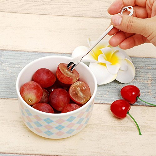 6 Pack Small Forks for Appetizers Seafood Pickle Cocktail, Stainless Steel