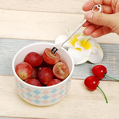 6 Pack Small Forks for Appetizers Seafood Pickle Cocktail, Stainless Steel