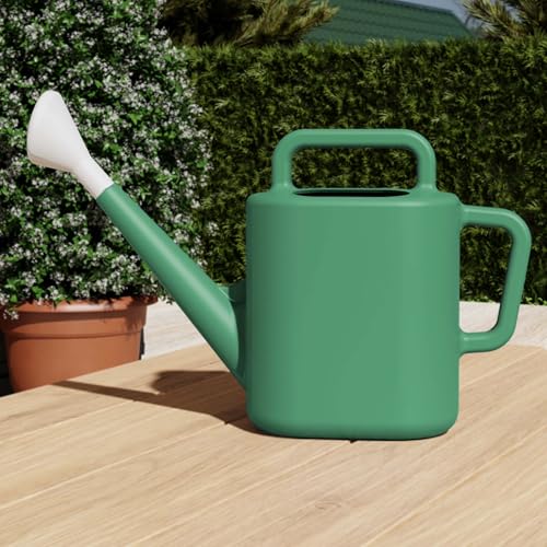 2 gal. Resin Watering Can, Green Lily