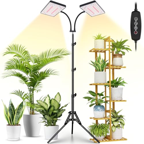 LBW Grow Lights for Indoor Plants, 428 LEDs Full Spectrum Plant Light - size: 2-Head