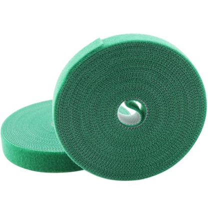 16.4 ft x 0.6 in Garden Green Plant Tie Tape 1 Roll Reusable Nylon Plant Tape Gardening Tips Waterproof Organizer Climbing Plant Trellis Tape for Flowers Tomatoes Vines