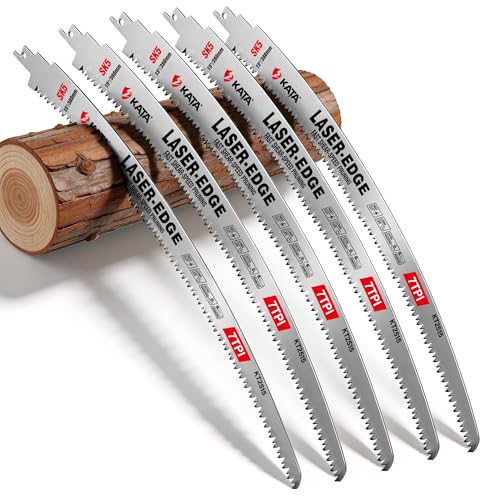 KATA 15 Inch Pruning Reciprocating Saw Blades, 7 TPI for Branches, 5 Pack - color: 5-Pack – Property Maintenance