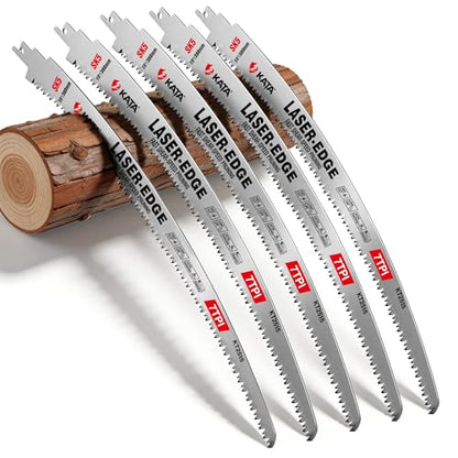 KATA 15 Inch Pruning Reciprocating Saw Blades, 7 TPI for Branches, 5 Pack - color: 5-Pack – Property Maintenance