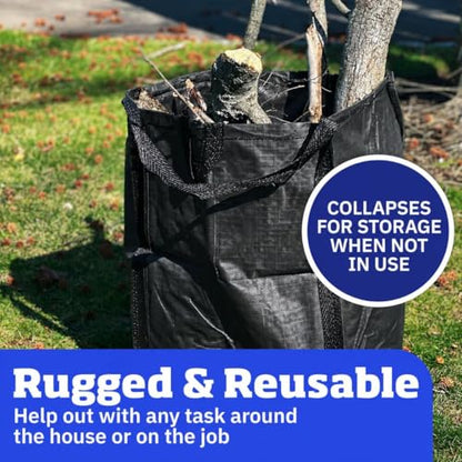 DURASACK Heavy Duty Home and Yard Bags, Black - color: Black
