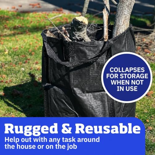 DURASACK Heavy Duty Home and Yard Bags, Black - color: Black