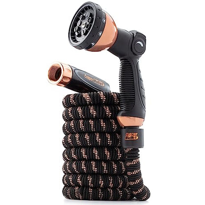 Pocket Hose 25 FT Copper Bullet Expandable Garden Hose, As Seen on TV - size: 25 Ft