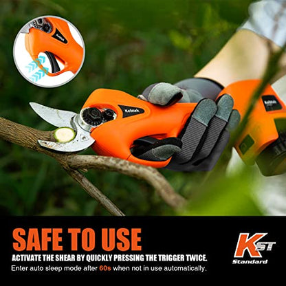 Kebtek Cordless Pruning Shears 25MM Electric Pruners 880G Lightweight
