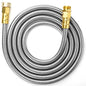 UNCO- Metal Garden Hose, 10 Feet Stainless Steel No Kink, Durable Flexible - color: Silver, size: 10 ft