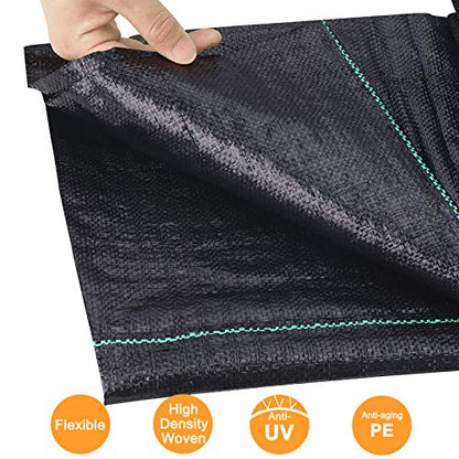 4ft x 50ft Weed Barrier Fabric, Heavy Duty Landscape Fabric Garden Cloth - size: 4ft x 50ft